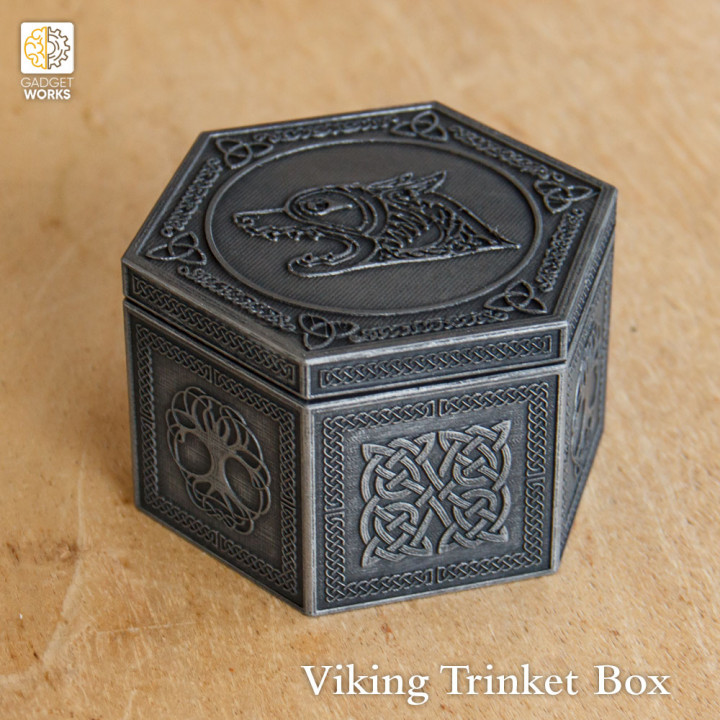 $6.00Viking Trinket Box - Hexagonal