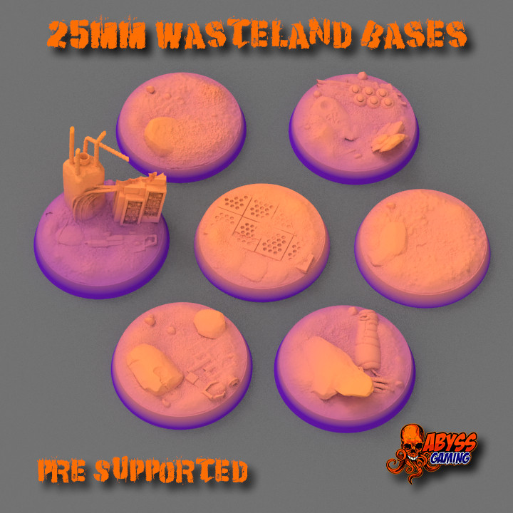 $2.9925mm Wasteland Bases (Pre-Supported)