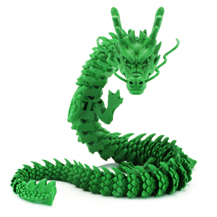 Multicolor Flexible articulating Dragon