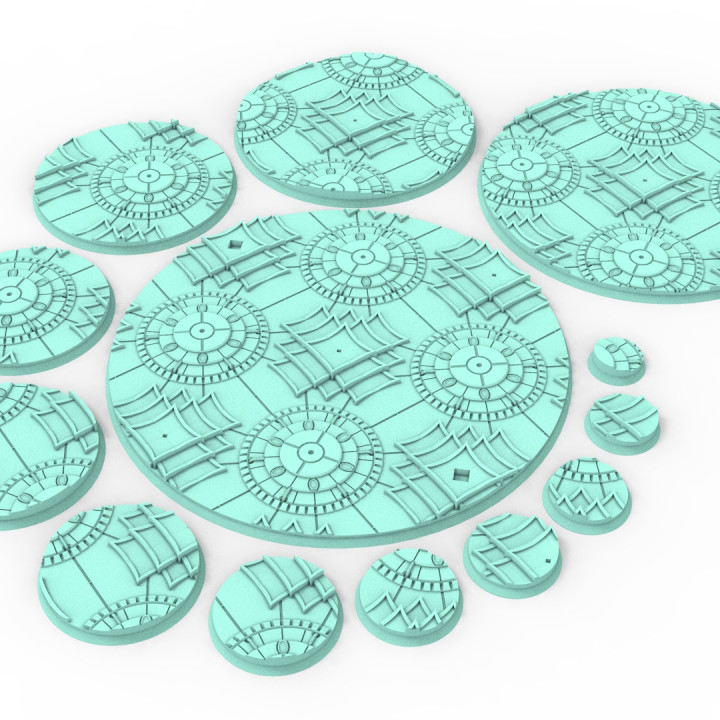 Dark city - 169 Round & Oval bases for wargame set 1's Cover