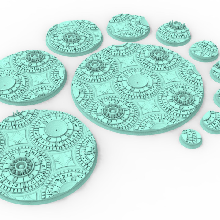 Dark city - 169 Round & Oval bases for wargame set 2's Cover