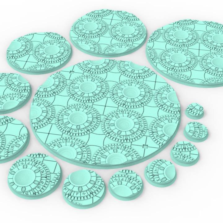 Dark city - 169 Round & Oval bases for wargame set 3's Cover