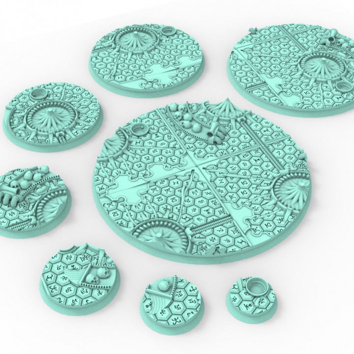 Dark city - 169 Round & Oval bases for wargame set 5's Cover
