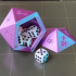 D20 Kanji Dice Box with Magnetic Lid image