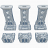 Square Diamond Plate Edge Pillars Expansion Set OpenLOCK Industrial Platform Series image