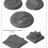 76x miniatures Bases "Rock" (STL Files) image
