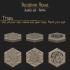 Hex tiles, water hexes, trapdoors and trap tiles image