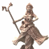 006 Javanese Goddess Kadita Ghost Nyi Roro Kidul with Sea Horse  Extendable Chariot image