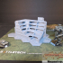 Modern Ruined Building 8 with Hex Base: Ruined Factory MRHB008 image