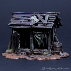 Picture of print of The Deuce (Medieval Double Outhouse)