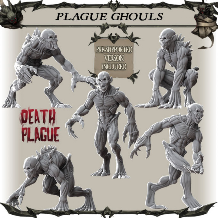 3D Printed Model for Tabletop Roleplaying Games Deformed Ghoul