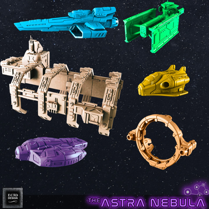 Civilian Ships and Stations - Set 3 [Fleet Scale Starship]'s Cover