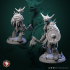 Frost Skeletons set 3 miniatures 32mm pre-supported image