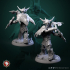 Frost Skeletons set 3 miniatures 32mm pre-supported image