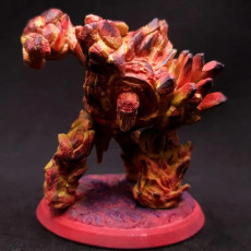 Picture of print of Lava Golem