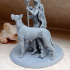 Astarte with dogs 75&32mm Presupported print image