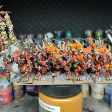 Picture of print of Daemons of Wrath multi-part regiment