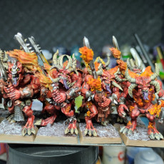 Picture of print of Daemons of Wrath multi-part regiment