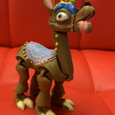 Picture of print of CUTE FLEXI llamacorn (llama unicorn)