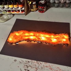 Picture of print of Volcano Terrain Set (Pre-Supported)