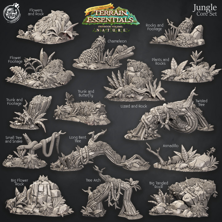Jungle Terrain Set (Pre-Supported)'s Cover