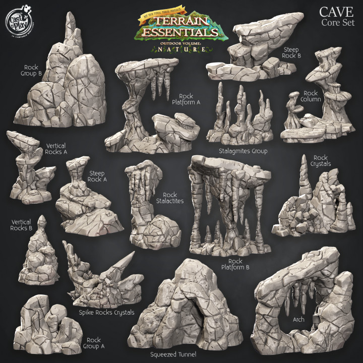 Cave Terrain Set (Pre-Supported)'s Cover