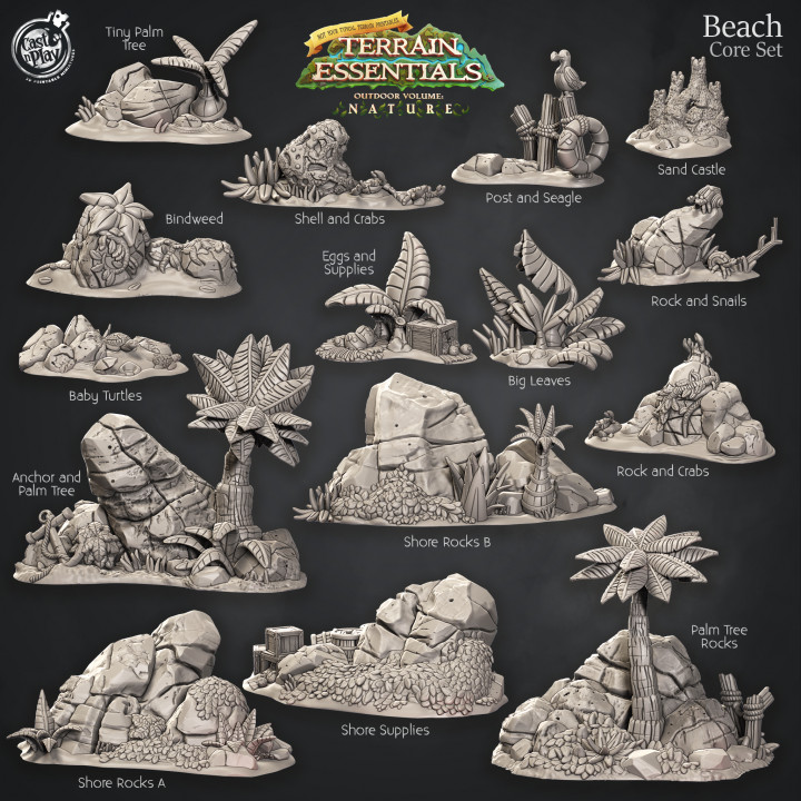Beach Terrain Set (Pre-Supported)'s Cover