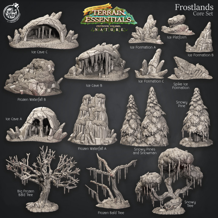 Frostlands Terrain Set (Pre-Supported)'s Cover