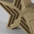 Subtractive Star Tree Ornament, Christmas Decor by Slimprint image