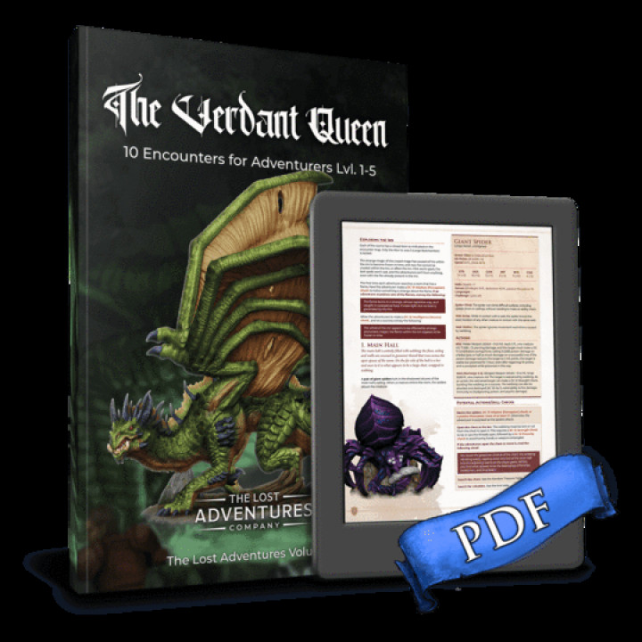 $9.99The Verdant Queen Adventure: 10 Encounter-Pack (5E-Compatible) [PDF]
