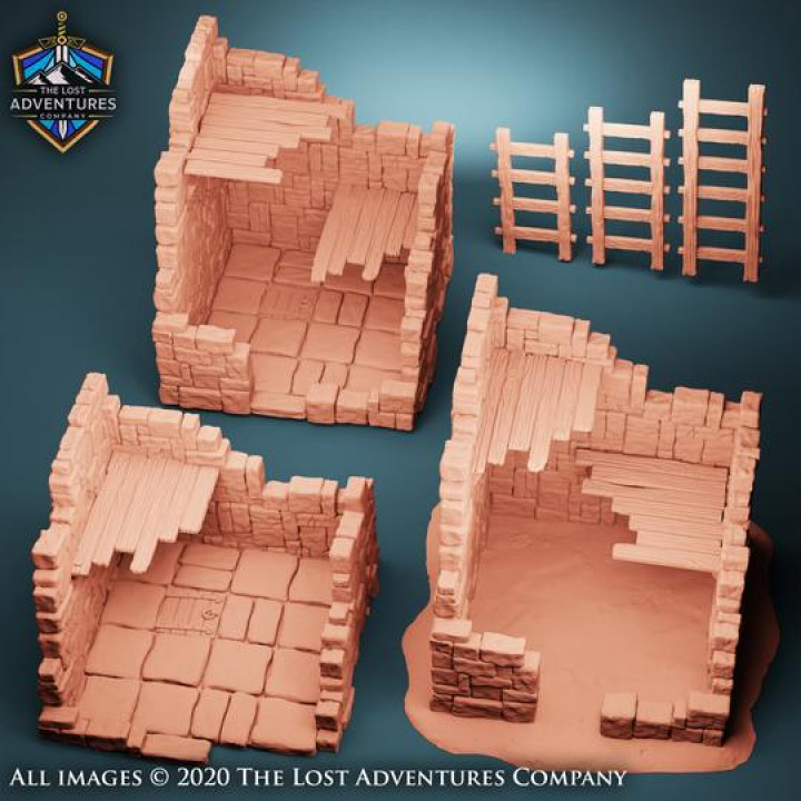Ruined Towers With Planks & Ladders (Set of 12)'s Cover