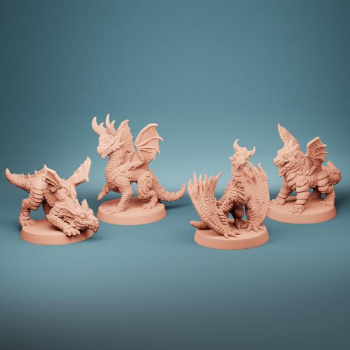 $7.99Lost Dragons Wyrmlings (Set of 4)