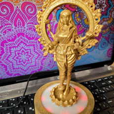Picture of print of Lakshmi goddess of wealth (75&35mm. scale)