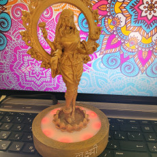 Picture of print of Lakshmi goddess of wealth (75&35mm. scale)