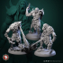Mountain Giants set 3 miniatures 32mm pre-supported image
