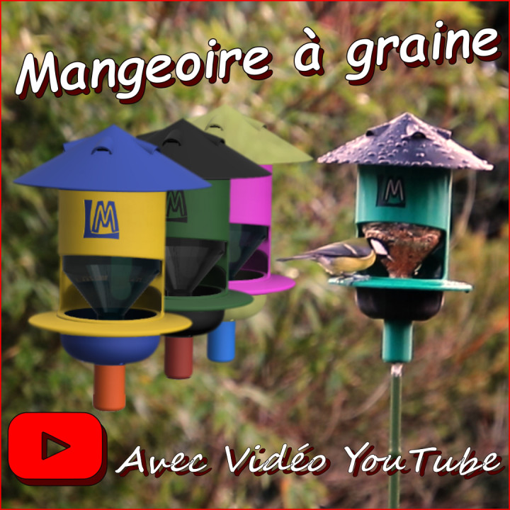 Mangeoire pour oiseaux / bird feeder by Luke Ze Printeur, Download free  STL model