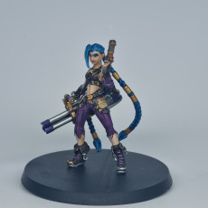 Picture of print of Arcane Jinx and Vi from League of Legends (PRESUPPORTED)