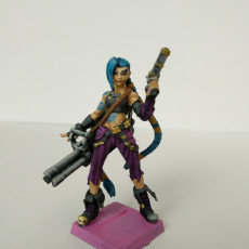 Picture of print of Arcane Jinx and Vi from League of Legends (PRESUPPORTED)
