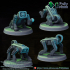 Tabletop miniature sci-fi cyberpunk fantasy. Dog droid. Cyber good boy image