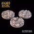 WOODEN RUINS 3 x Round bases 40mm and 50mm PRESUPPORTED image