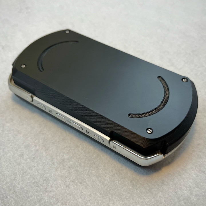 3D Printable PSP Go Battery Expansion Rear Shell by Hipcat