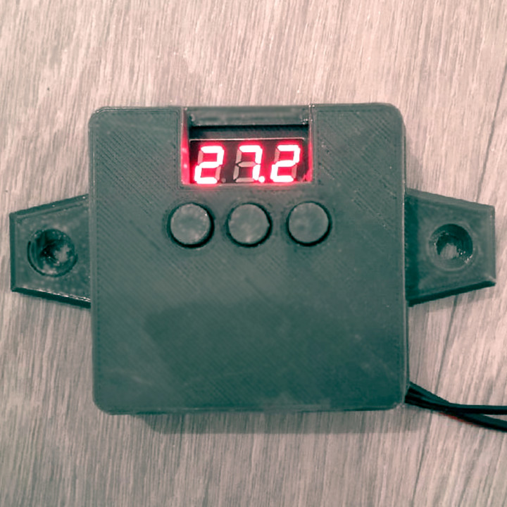 3d model of the case of the temperature controller W1209