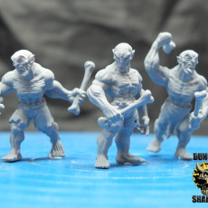 Picture of print of Ghouls with Bone Clubs (Pre Supported)