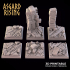 RUINS THEME 6 x Square bases 25mm SET PRESUPPORTED image