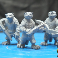 Picture of print of Otters with Crossbows (pre supported)