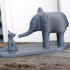 Baby elephant and mouse image