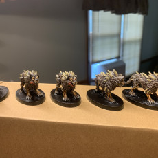 Picture of print of Dire Wolves (pre supported)