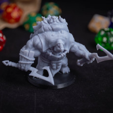 Picture of print of Tortle Warlord Miniature - Pre-Supported