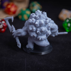 Picture of print of Tortle Warlord Miniature - Pre-Supported