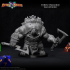 Tortle Warlord Miniature - Pre-Supported image